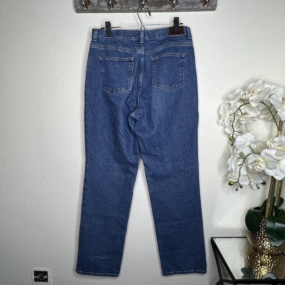 L.L.Bean Original Fit Straight Leg Jeans Medium Wash 100% Cotton Size 12 Tall - Picture 2 of 3